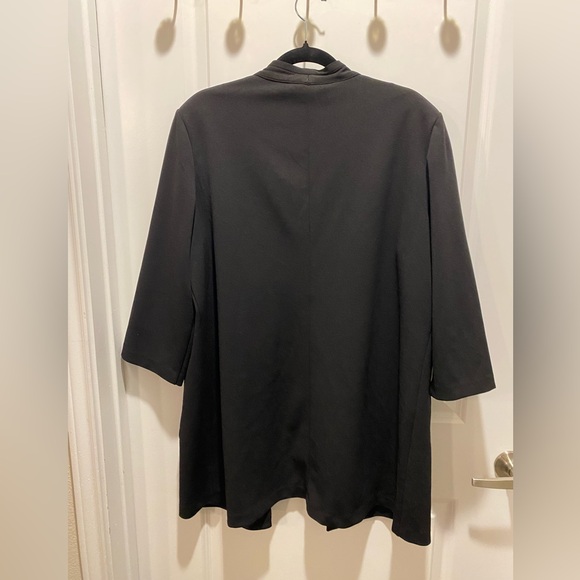 New York & Company Women's Plus Size Black Jacket Blazer - 3/4 Sleeve - Picture 7 of 7